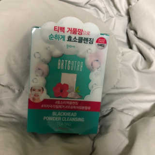 비알티씨 V10 파우더 클렌징 티백 2종 — 5점을 준 리뷰어가 2019년 2월 올린 사용 사진