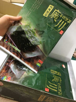 광천우리맛김 파래향 듬뿍, 바삭한 광천우리파래김 6매10봉 — 4.83점을 준 리뷰어가 2018년 4월 올린 사용 사진