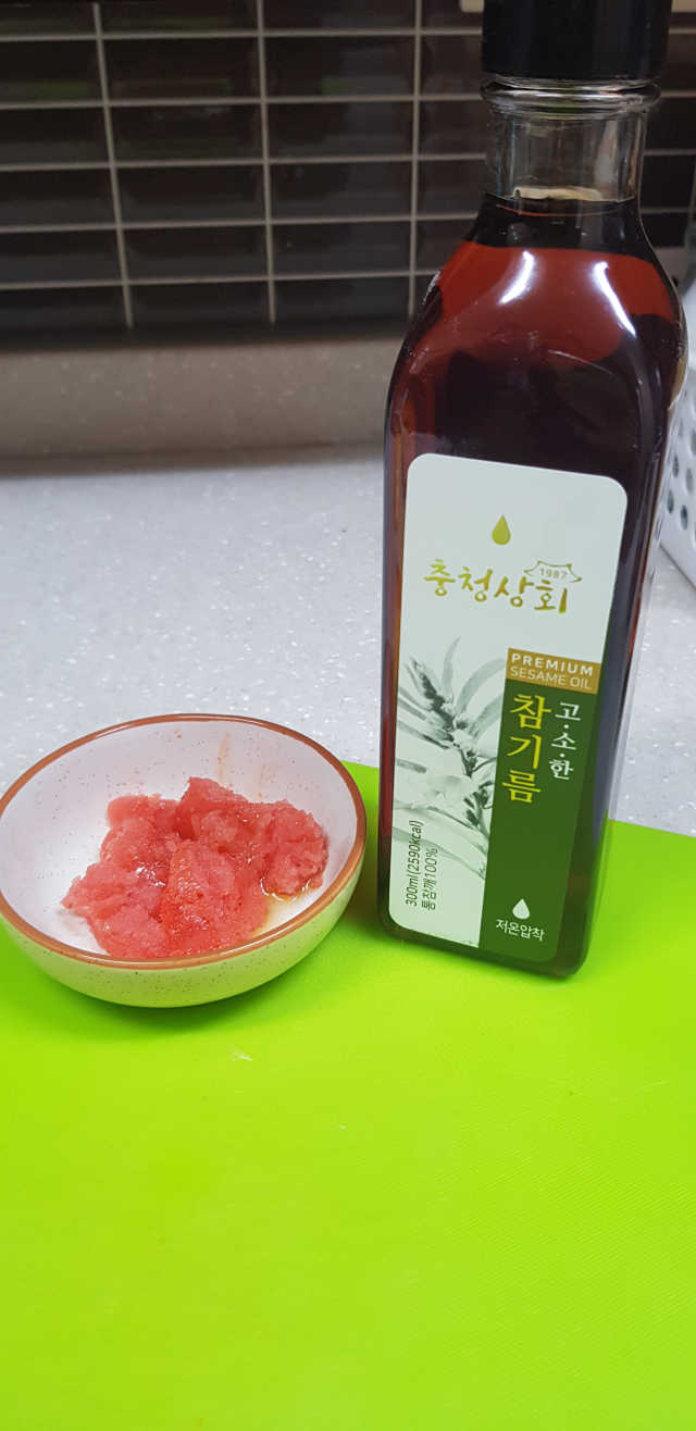 충청상회 고소한 참기름 리뷰 사진