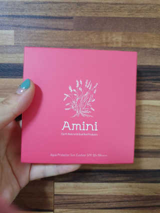 아미니 아쿠아 프로텍터 선쿠션 — 4.5점을 준 리뷰어가 2019년 5월 올린 사용 사진
