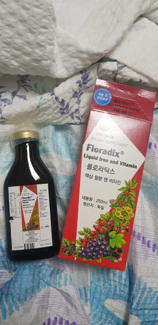 살루스 플로라딕스 액상 철분 앤 비타민 — 4점을 준 리뷰어가 2019년 8월 올린 사용 사진