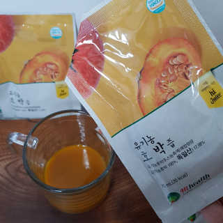 [하이헬스] 달지 않아 딱 좋은 유기농 호박즙  30포 — 4점을 준 리뷰어가 2020년 3월 올린 사용 사진