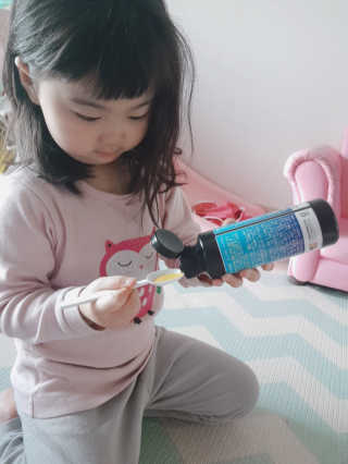 오메가-3스무디 [오메가스무디] 짜먹는 오메가3 DHA 임산부 어린이 — 5점을 준 리뷰어가 2019년 3월 올린 사용 사진
