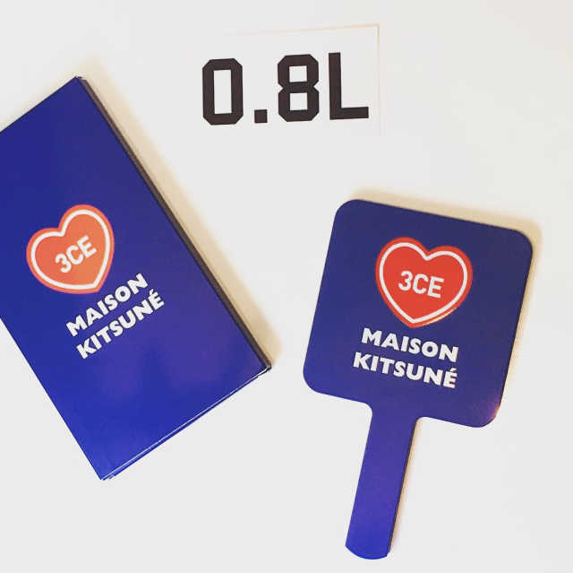 3CE MAISON KITSUNE SQUARE MINI HAND MIRROR 리뷰 사진