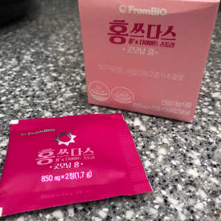 프롬바이오 홍쓰다스 아침,저녁 맞춤형 다이어트식품 14포+14포 — 4점을 준 리뷰어가 2020년 3월 올린 사용 사진