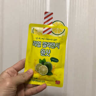 장수농가 리얼깔라만시 원샷 50ml 10팩+보틀 — 5점을 준 리뷰어가 2019년 5월 올린 사용 사진