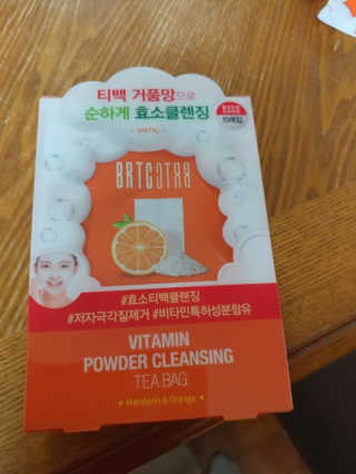 비알티씨 V10 파우더 클렌징 티백 2종 — 5점을 준 리뷰어가 2019년 2월 올린 사용 사진