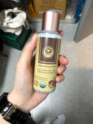 카오코탈라이푸 카오코 오가닉 버진 코코넛오일 100ml／바르는오일 — 4.33점을 준 리뷰어가 2018년 4월 올린 사용 사진