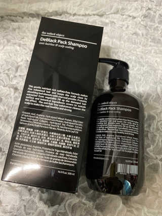 the naked object [탈모볼륨샴푸] 디블랙 팩 샴푸 — 5점을 준 리뷰어가 2019년 12월 올린 사용 사진