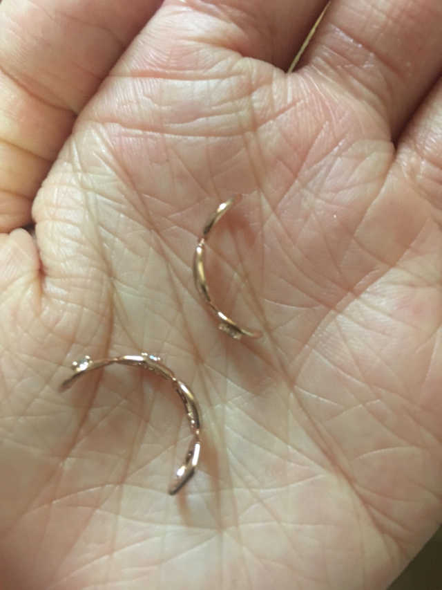 폭스타일 조약돌 반지 리뷰 사진