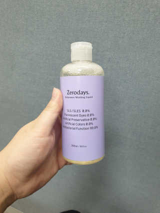 제로데이즈 천연 주방전용세제 + 여성속옷세제 — 5점을 준 리뷰어가 2020년 1월 올린 사용 사진