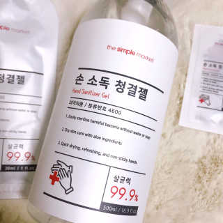 [더심플마켓] 손소독제 — 5점을 준 리뷰어가 2020년 2월 올린 사용 사진