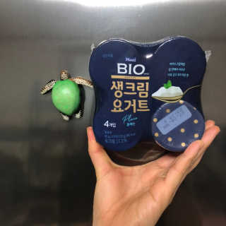 [매일 바이오] 생크림요거트 플레인 12개 + 유자 12개 — 4.5점을 준 리뷰어가 2019년 7월 올린 사용 사진