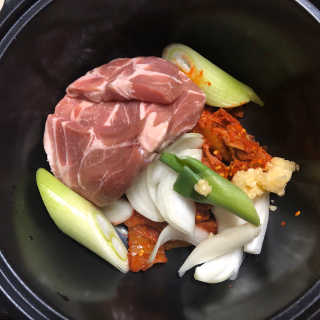 땡땡쿡 더실비김치찌개 2인분 710g 라면사리 포함 — 4점을 준 리뷰어가 2020년 2월 올린 사용 사진