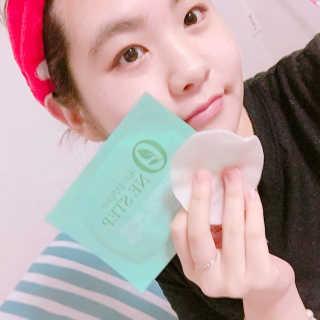 코튼클라우드나인 그린티 클렌징워터 코튼패드 — 5점을 준 리뷰어가 2016년 9월 올린 사용 사진
