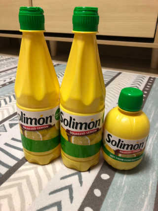 솔리몬 스퀴즈드 레몬즙 500ml X 2 + 280ml X 1 — 5점을 준 리뷰어가 2018년 10월 올린 사용 사진