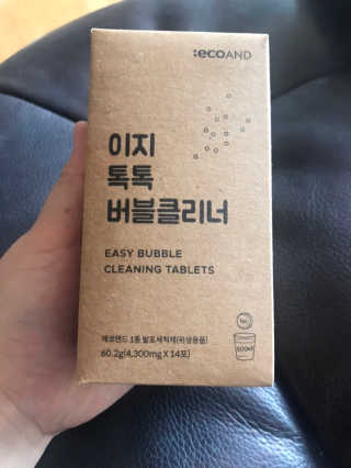 [에코앤드]이지톡톡 버블클리너 1종세척제 — 4점을 준 리뷰어가 2019년 6월 올린 사용 사진