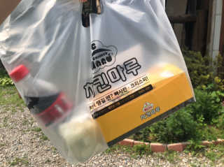 [치킨마루]-  빠사칸윙봉현미 + 콜라 500ml — 5점을 준 리뷰어가 2019년 7월 올린 사용 사진