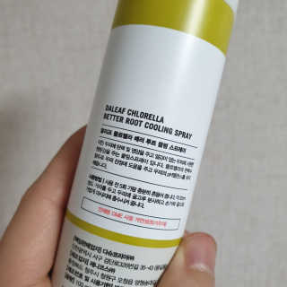 달리프 클로렐라 베러 루트 쿨링 스프레이 100ml — 4점을 준 리뷰어가 2019년 6월 올린 사용 사진