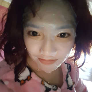 유리스킨-바이오셀룰로오스 마스크 젤리마스크 5매 — 5점을 준 리뷰어가 2018년 2월 올린 사용 사진