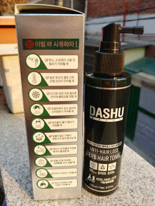 다슈코리아 다슈 안티 헤어로스 허브 헤어토닉 — 4점을 준 리뷰어가 2018년 2월 올린 사용 사진