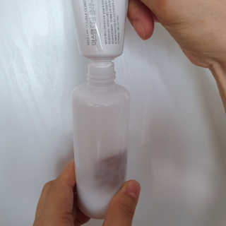 (주)에네스티 미스랩 더블 클리닉 헤어 컬러 크림 — 4점을 준 리뷰어가 2019년 8월 올린 사용 사진
