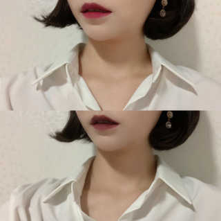 [블랙루즈] 에어 핏 벨벳 틴트4 1+1 — 4점을 준 리뷰어가 2019년 7월 올린 사용 사진