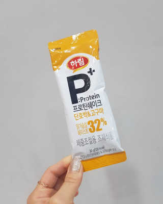 하림 P+ 닭가슴살 프로틴 쉐이크 — 5점을 준 리뷰어가 2019년 6월 올린 사용 사진