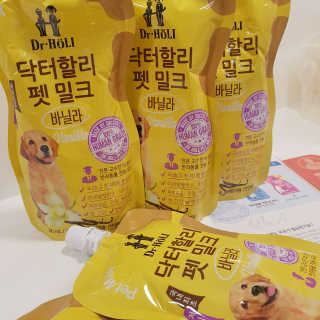닥터할리펫밀크 8종 — 5점을 준 리뷰어가 2019년 1월 올린 사용 사진
