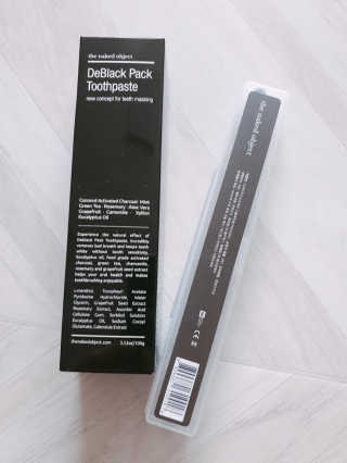 the naked object 디블랙팩치약 디블랙칫솔 세트 — 3점을 준 리뷰어가 2020년 2월 올린 사용 사진