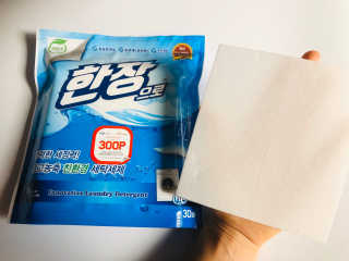 친환경 종이세제 한장으로 — 5점을 준 리뷰어가 2019년 10월 올린 사용 사진