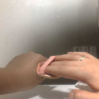 [블랙루즈] 피치 커버 벨벳 쿠션 2종 중 택1 — 4점을 준 리뷰어가 2019년 10월 올린 사용 사진