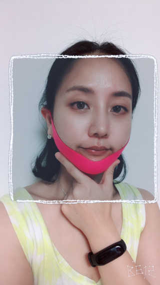 스케덤 펩타이드 리프팅밴드 — 5점을 준 리뷰어가 2019년 6월 올린 사용 사진
