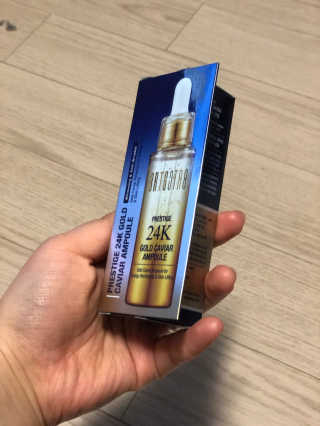 비알티씨 프레스티지 24K 골드 캐비어 앰플 — 3.5점을 준 리뷰어가 2019년 3월 올린 사용 사진