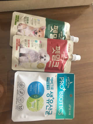 [빙그레] 에버그로 생유산균 1봉（10포입）+펫밀크2팩 — 4점을 준 리뷰어가 2019년 5월 올린 사용 사진
