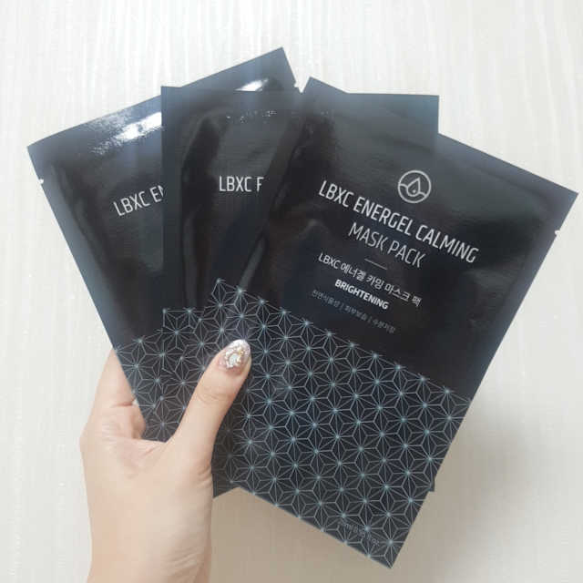 LBXC 에너젤 카밍 마스크팩 리뷰 사진