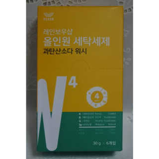 레인보우샵 올인원세탁세제,베이킹소다 스틱포6개입+세탁조클리너 — 5점을 준 리뷰어가 2018년 4월 올린 사용 사진