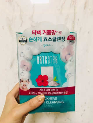 비알티씨 V10 파우더 클렌징 티백 2종 — 5점을 준 리뷰어가 2019년 3월 올린 사용 사진