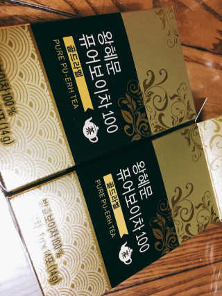 넥스트비티 왕혜문 퓨어 보이차 100 골드라벨 — 4.33점을 준 리뷰어가 2017년 11월 올린 사용 사진