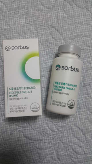 소버스 식물성 오메가3 DHA 600 — 5점을 준 리뷰어가 2020년 3월 올린 사용 사진