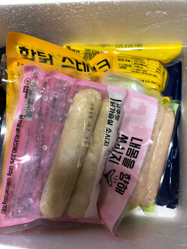 파워닭 닭가슴살 소시지, 스테이크 6종 리뷰 사진