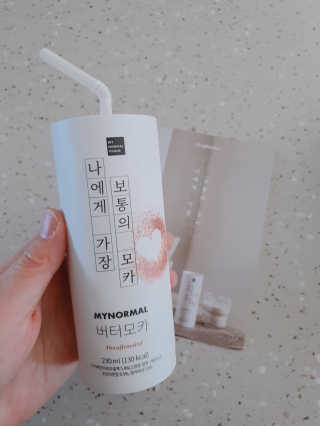 마이노멀 버터모카 디카페인 — 5점을 준 리뷰어가 2019년 12월 올린 사용 사진