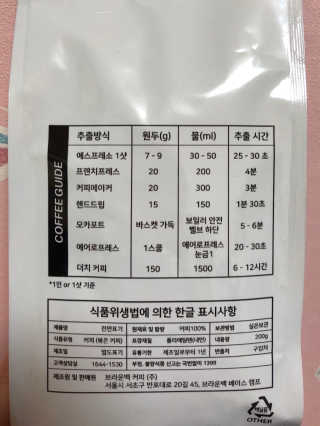브라운백 커피 브라운백커피 스페셜티 브라질 RFN — 5점을 준 리뷰어가 2018년 7월 올린 사용 사진