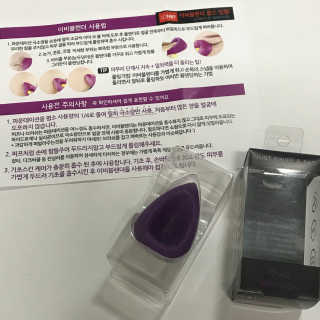 해외열풍 멀티 메이크업 실리콘퍼프 이비블렌더 — 4점을 준 리뷰어가 2018년 7월 올린 사용 사진