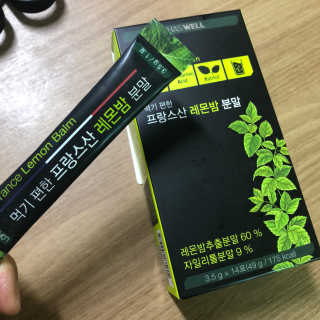 로하스웰 프랑스산 레몬밤 분말 — 4.33점을 준 리뷰어가 2018년 6월 올린 사용 사진