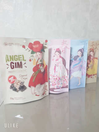 엔젤김 ANGEL GIM 춘하추동 김스낵 4종 — 5점을 준 리뷰어가 2019년 7월 올린 사용 사진