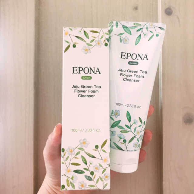 에포나 제주 녹차꽃 화산송이 폼클렌저 리뷰 사진