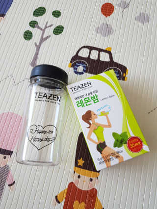 티젠 레몬밤 + 마이보틀 — 5점을 준 리뷰어가 2018년 7월 올린 사용 사진