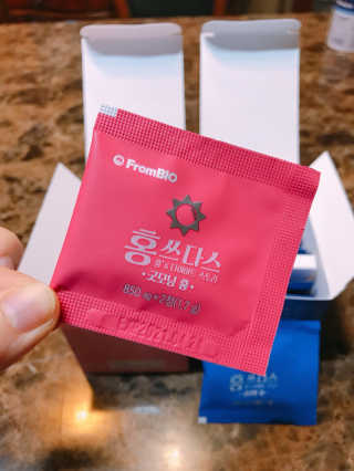 프롬바이오 홍쓰다스 아침,저녁 맞춤형 다이어트식품 14포+14포 — 3점을 준 리뷰어가 2020년 3월 올린 사용 사진