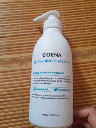 코에나샴푸 500ml — 4점을 준 리뷰어가 2019년 7월 올린 사용 사진